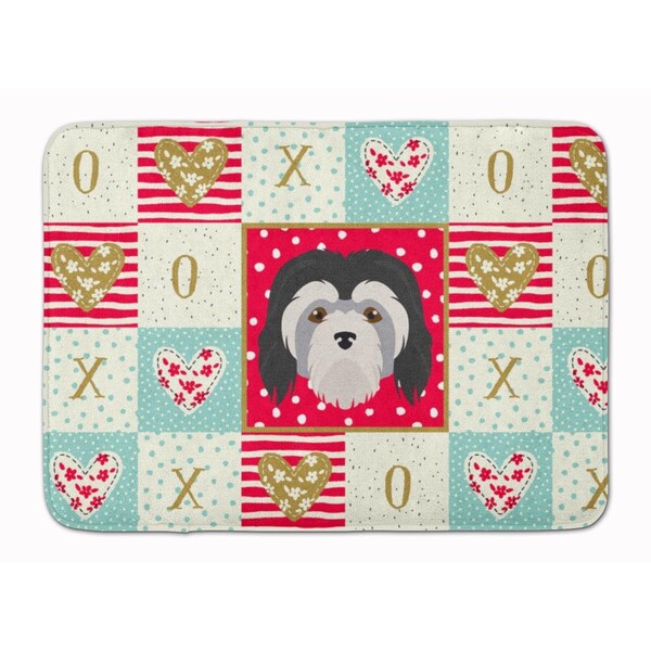 Carolines Treasures 19 x 27 in. Lowchen Little Lion Dog Love Machine Washable Memory Foam Mat CK5216RUG - main